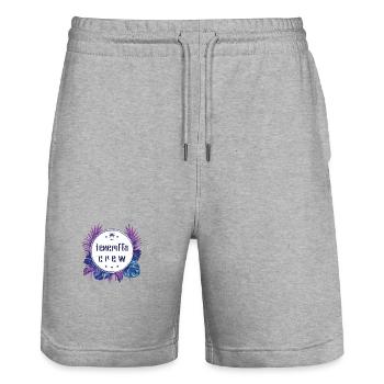 Teneriffa Crew Bunt - Stanley/Stella Unisex Bio Joggingshorts Trainer  - Grau meliert - Vorne - Nik (191cm) & Marisol (170cm)