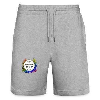 Gran Canaria Crew Bunt - Stanley/Stella Unisex Bio Joggingshorts Trainer  - Grau meliert - Vorne - Nik (191cm) & Marisol (170cm)