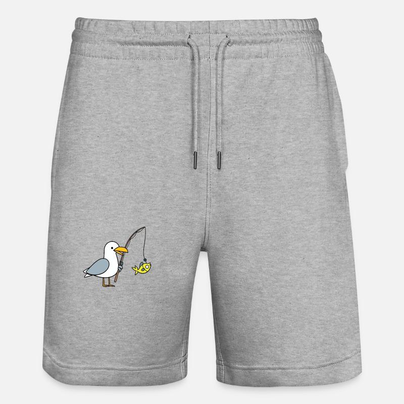 Pêcheur de mouettes - Short de jogging bio TRAINER Stanley/Stella unisexe - gris chiné