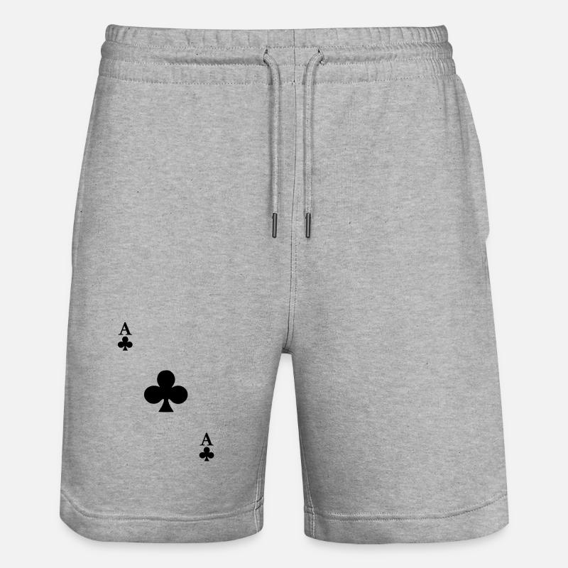 As de Trefle - Short de jogging bio TRAINER Stanley/Stella unisexe - gris chiné