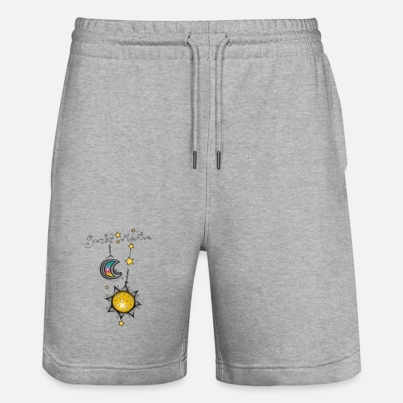Lanternes Saint Martin - Short de jogging bio TRAINER Stanley/Stella unisexe - gris chiné