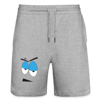 like wooh - Stanley/Stella Unisex Bio Joggingshorts Trainer  - Grau meliert - Vorne - Nik (191cm) & Marisol (170cm)