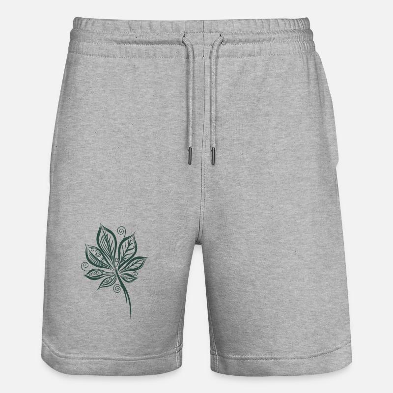 Feuille de châtaignier Châtaignier - Short de jogging bio TRAINER Stanley/Stella unisexe - gris chiné
