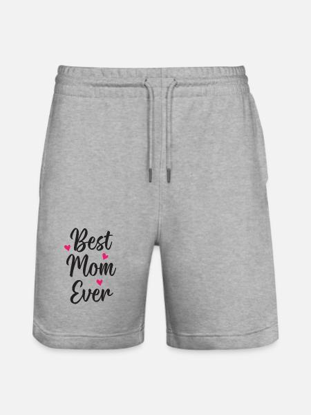 Beste Mutter aller Zeiten - Stanley/Stella Unisex Bio Joggingshorts Trainer - Grau meliert