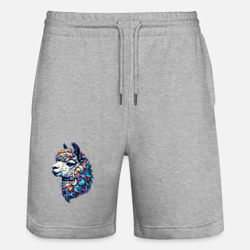 Alpaga - Short de jogging bio TRAINER Stanley/Stella unisexe - gris chiné