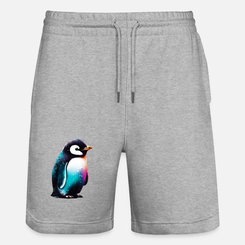 Pingouin - Short de jogging bio TRAINER Stanley/Stella unisexe - gris chiné