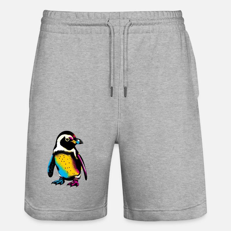 Pingouin - Short de jogging bio TRAINER Stanley/Stella unisexe - gris chiné