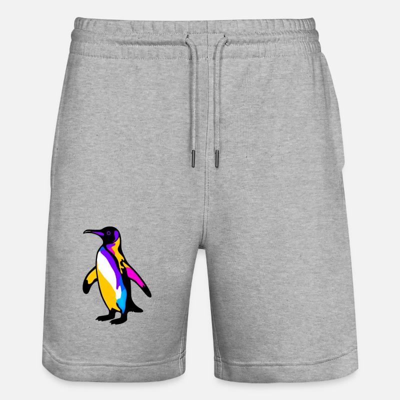 Pingouin - Short de jogging bio TRAINER Stanley/Stella unisexe - gris chiné