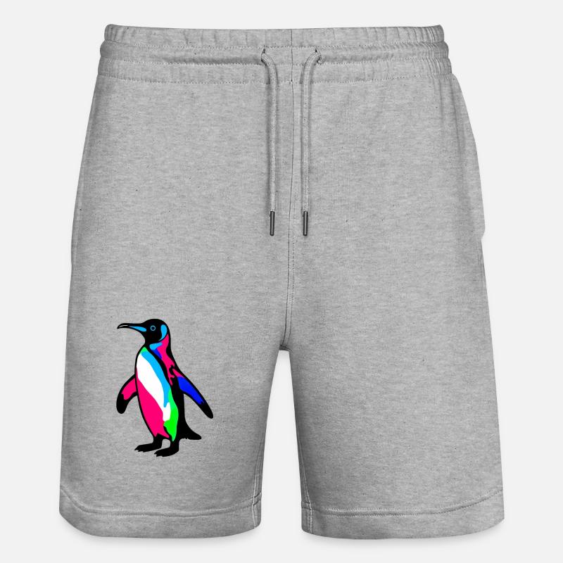 Pingouin - Short de jogging bio TRAINER Stanley/Stella unisexe - gris chiné