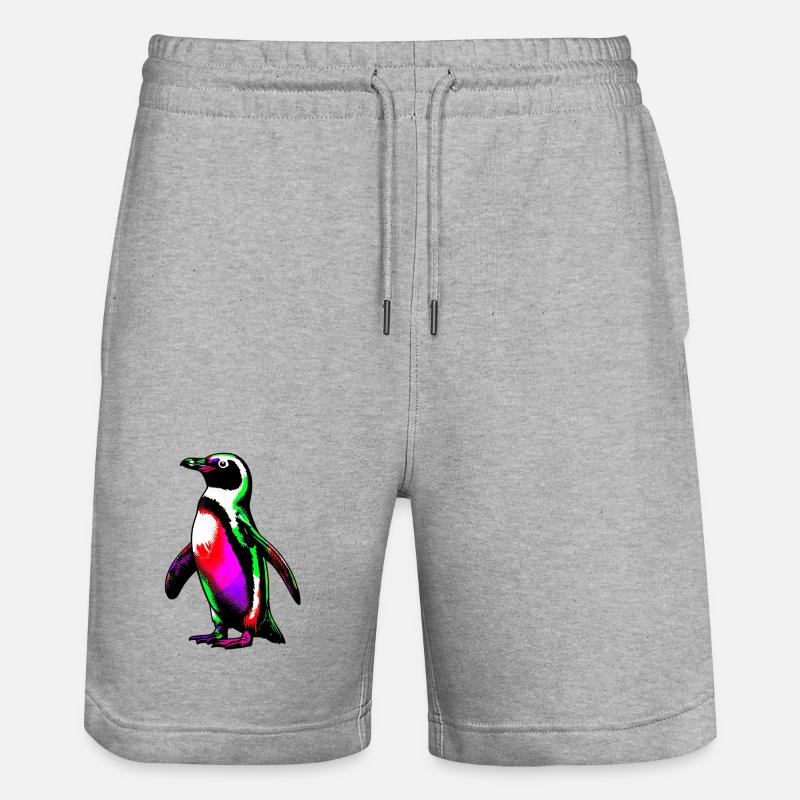 Pingouin - Short de jogging bio TRAINER Stanley/Stella unisexe - gris chiné