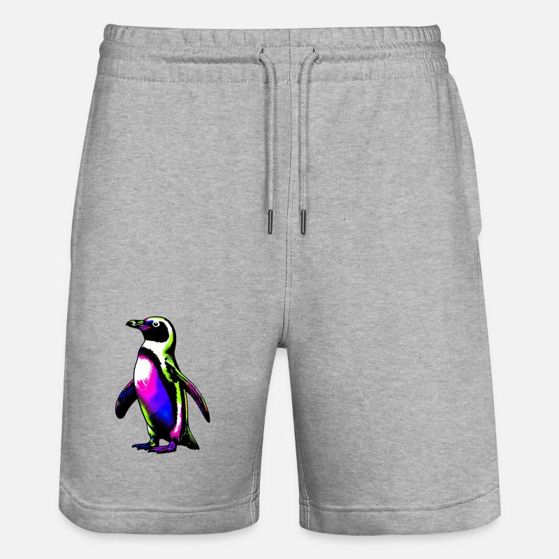 Pingouin - Short de jogging bio TRAINER Stanley/Stella unisexe - gris chiné
