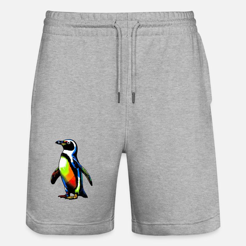 Pingouin - Short de jogging bio TRAINER Stanley/Stella unisexe - gris chiné