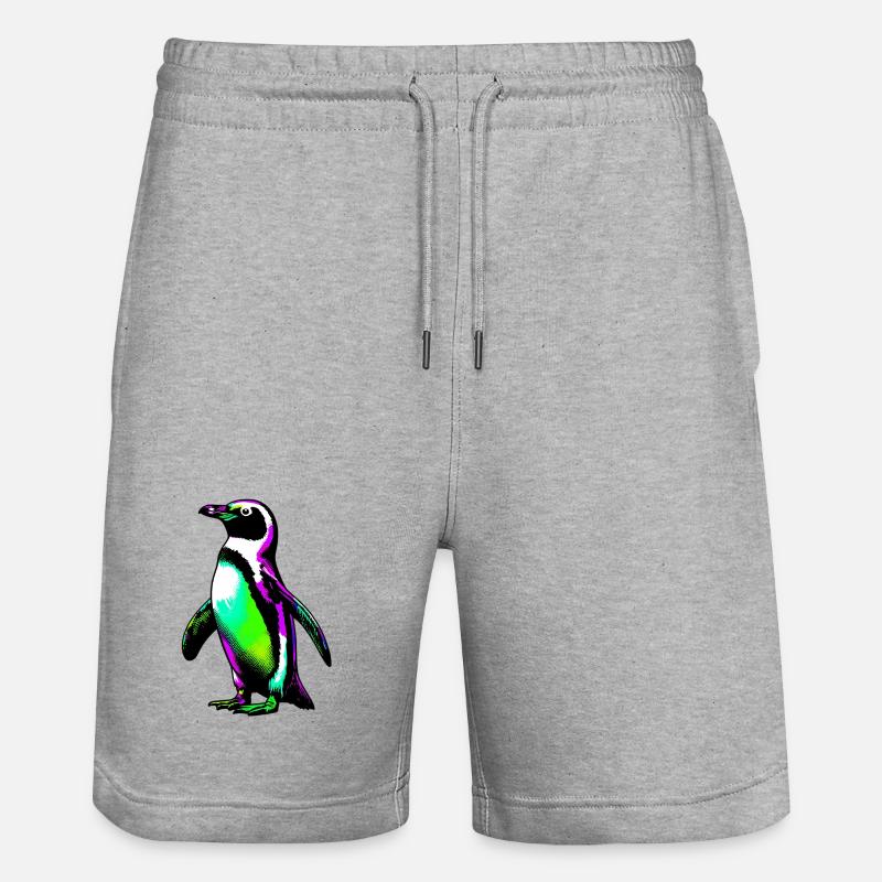Pingouin - Short de jogging bio TRAINER Stanley/Stella unisexe - gris chiné