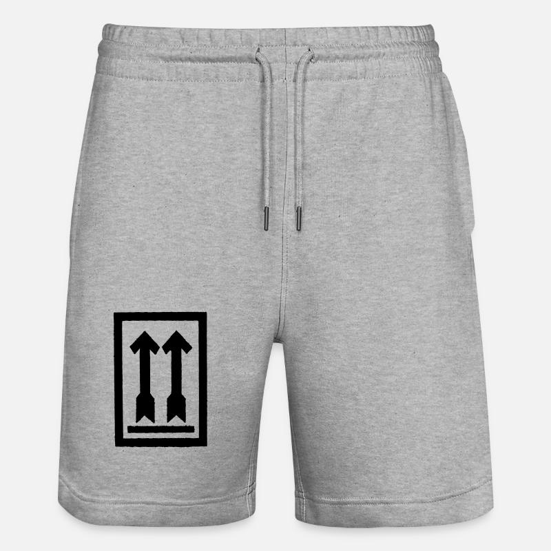 Allongé droit - Short de jogging bio TRAINER Stanley/Stella unisexe - gris chiné