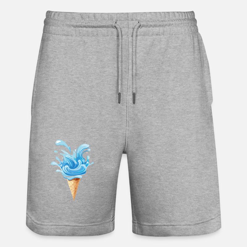 Eau gelée - Short de jogging bio TRAINER Stanley/Stella unisexe - gris chiné
