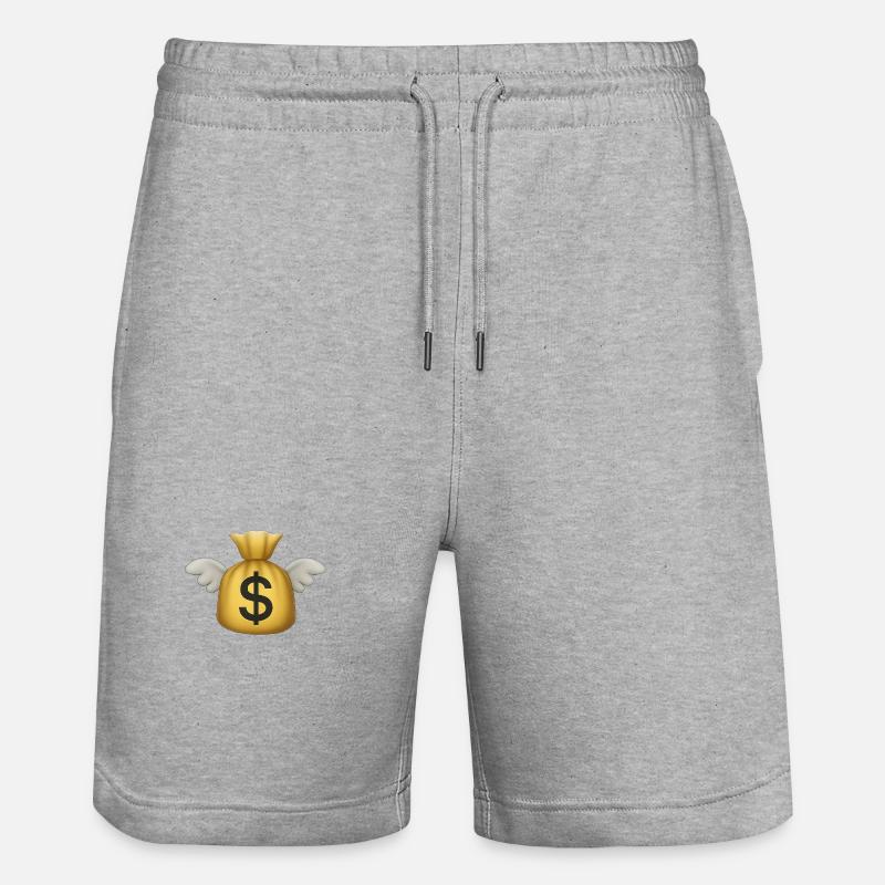 Mouche de l’argent - Short de jogging bio TRAINER Stanley/Stella unisexe - gris chiné