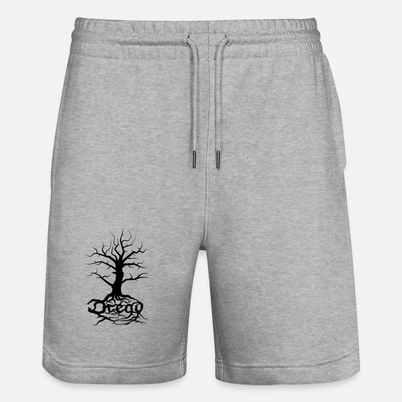 Dread Tree Black - Short de jogging bio TRAINER Stanley/Stella unisexe - gris chiné