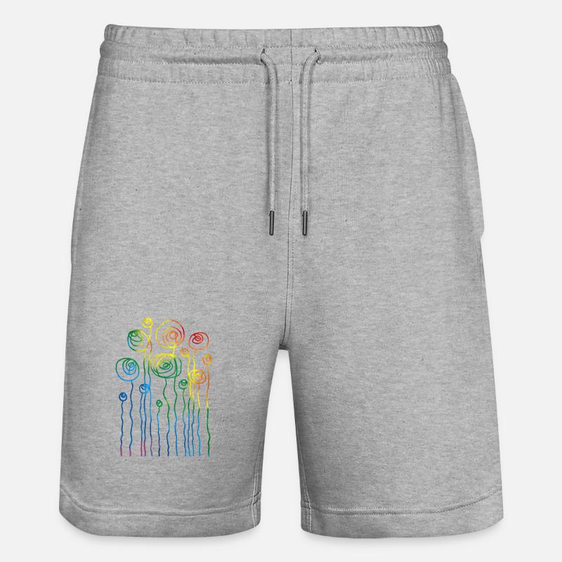 Fleur - Short de jogging bio TRAINER Stanley/Stella unisexe - gris chiné