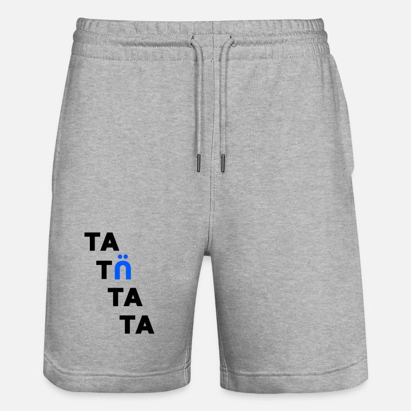 tatuetata - Stanley/Stella Unisex Bio Joggingshorts Trainer  - Grau meliert