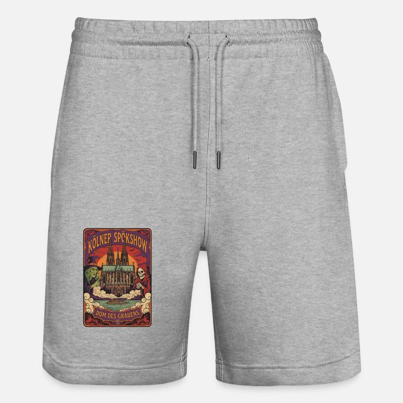 Kölner Spökshow Dom Grauen - Stanley/Stella Unisex Bio Joggingshorts Trainer  - Grau meliert