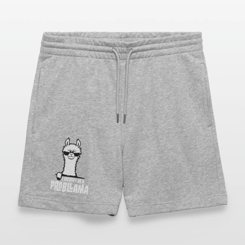 I Identify As A Probllama Cool Lama Problem Spruch Stanley/Stella Unisex Bio Joggingshorts Trainer 