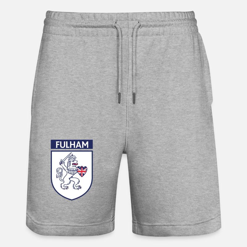 Lion héraldique avec épée - Short de jogging bio TRAINER Stanley/Stella unisexe - gris chiné