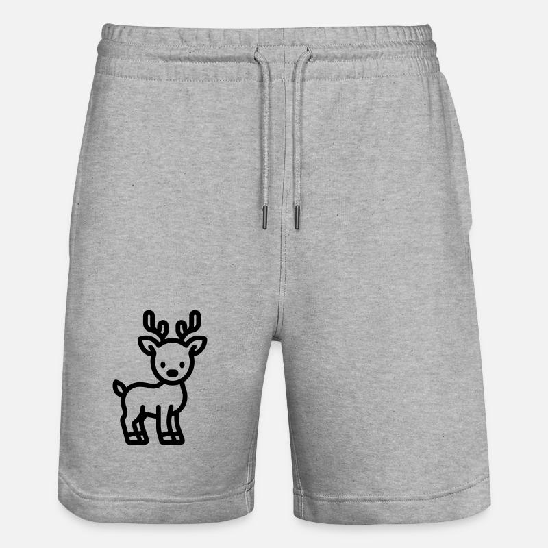 cerf - Short de jogging bio TRAINER Stanley/Stella unisexe - gris chiné