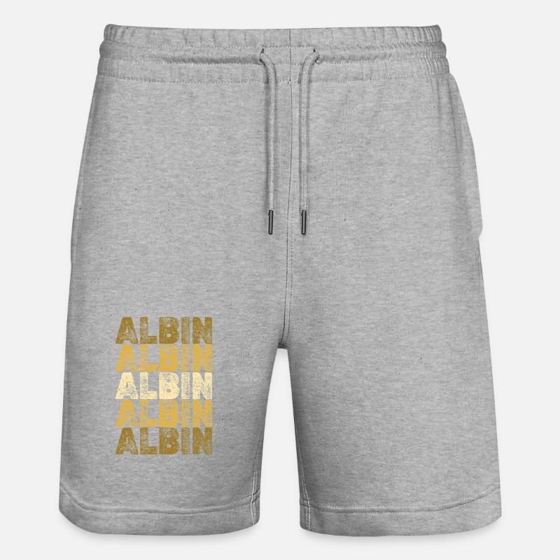 Cadeau pour Albin - Short de jogging bio TRAINER Stanley/Stella unisexe - gris chiné