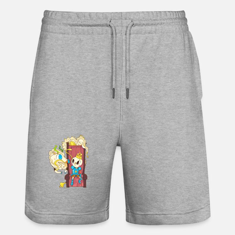 Dragon et oignon - Short de jogging bio TRAINER Stanley/Stella unisexe - gris chiné
