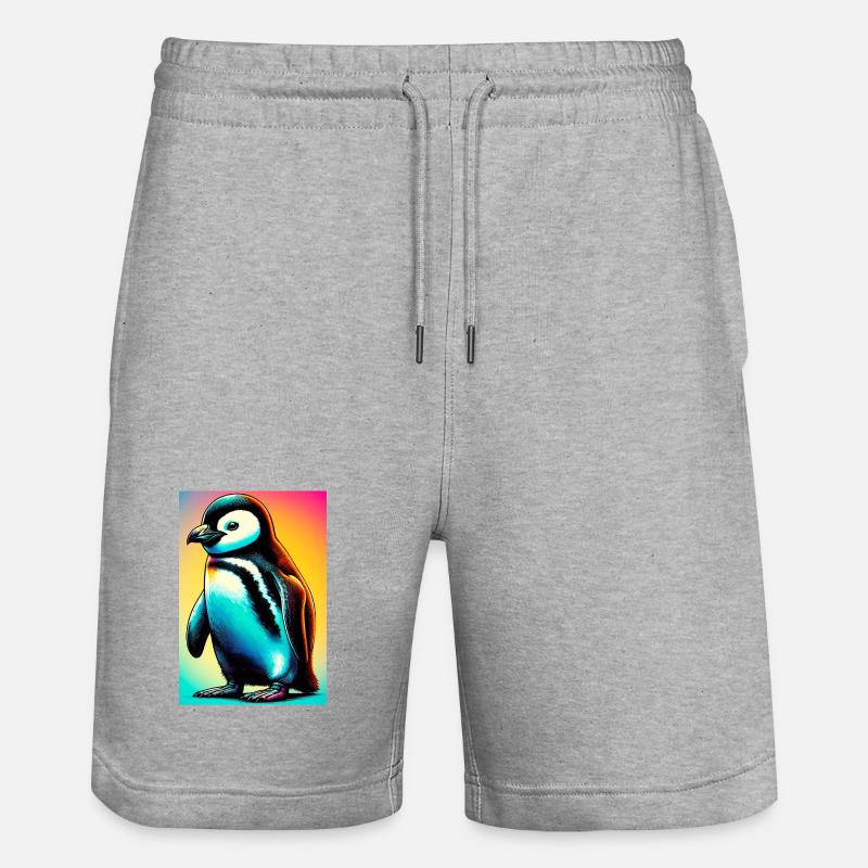 pingouin - Short de jogging bio TRAINER Stanley/Stella unisexe - gris chiné