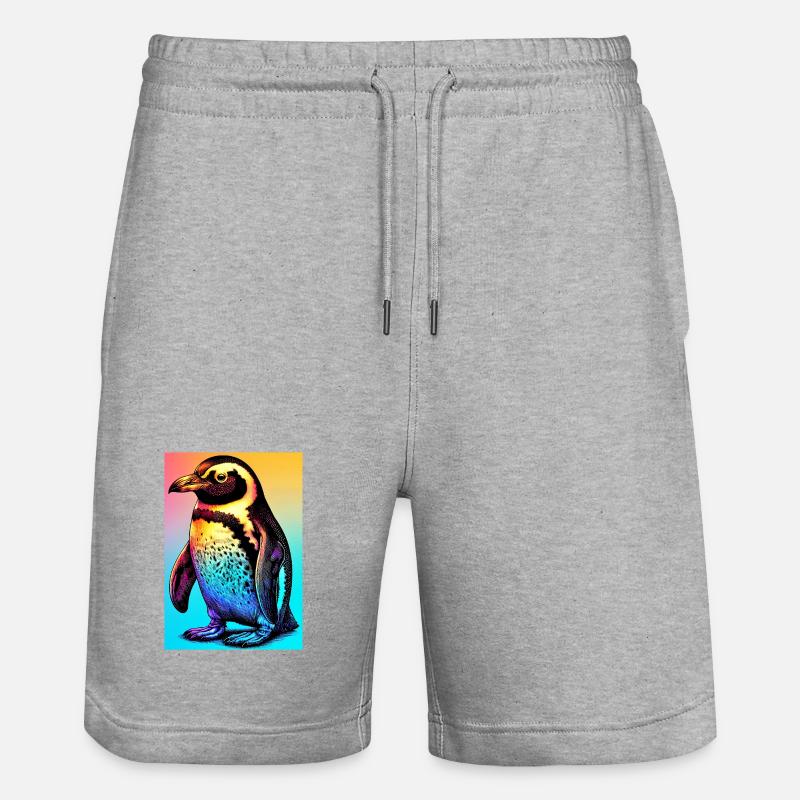pingouin - Short de jogging bio TRAINER Stanley/Stella unisexe - gris chiné