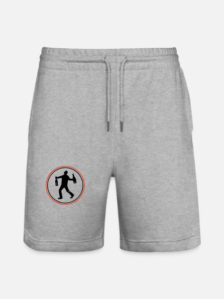 Silhouette Booze - Stanley/Stella Trainer Unisex Organic Jogging Shorts - heather grey