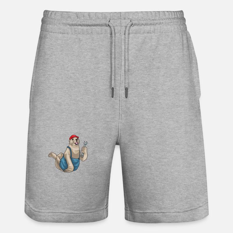 Clé mécanique de joint - Short de jogging bio TRAINER Stanley/Stella unisexe - gris chiné