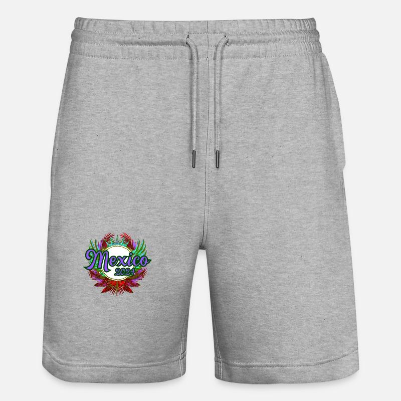 L’équipe du Mexique 2024 - Short de jogging bio TRAINER Stanley/Stella unisexe - gris chiné