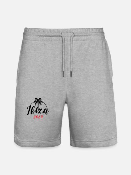 Ibiza 2024 - Stanley/Stella Unisex Bio Joggingshorts Trainer - Grau meliert