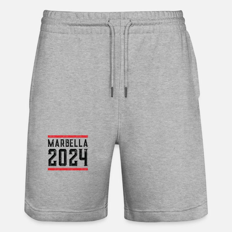 Marbella 2024 - Short de jogging bio TRAINER Stanley/Stella unisexe - gris chiné