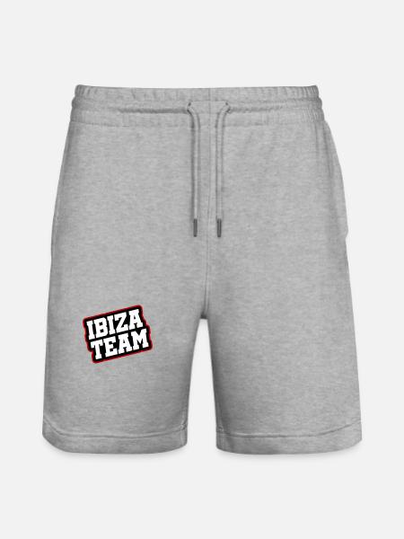 Ibiza Team - Stanley/Stella Trainer Unisex Organic Jogging Shorts - heather grey