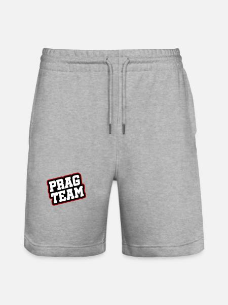 Prague Team - Stanley/Stella Trainer Unisex Organic Jogging Shorts - heather grey
