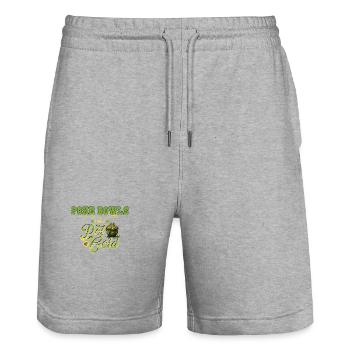 Poke Bowls Are Way Better Than A Pot Of Gold St - Stanley/Stella Trainer Unisex Organic Jogging Shorts - heather grey - Front - Nik (191cm) & Marisol (170cm)