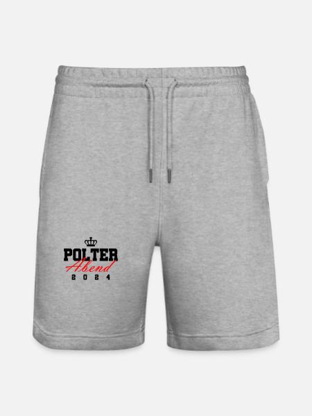 Polterabend 2024 - Stanley/Stella Unisex Bio Joggingshorts Trainer - Grau meliert