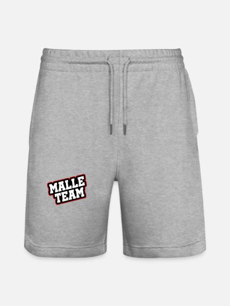 Malle Team - Stanley/Stella Trainer Unisex Organic Jogging Shorts - heather grey