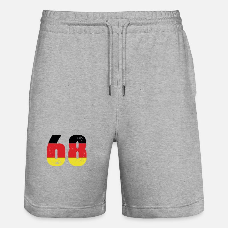 68 Numéro Jersey Allemagne - Short de jogging bio TRAINER Stanley/Stella unisexe - gris chiné
