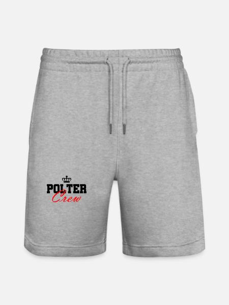 Polter Crew Engagement Wedding - Stanley/Stella Trainer Unisex Organic Jogging Shorts - heather grey