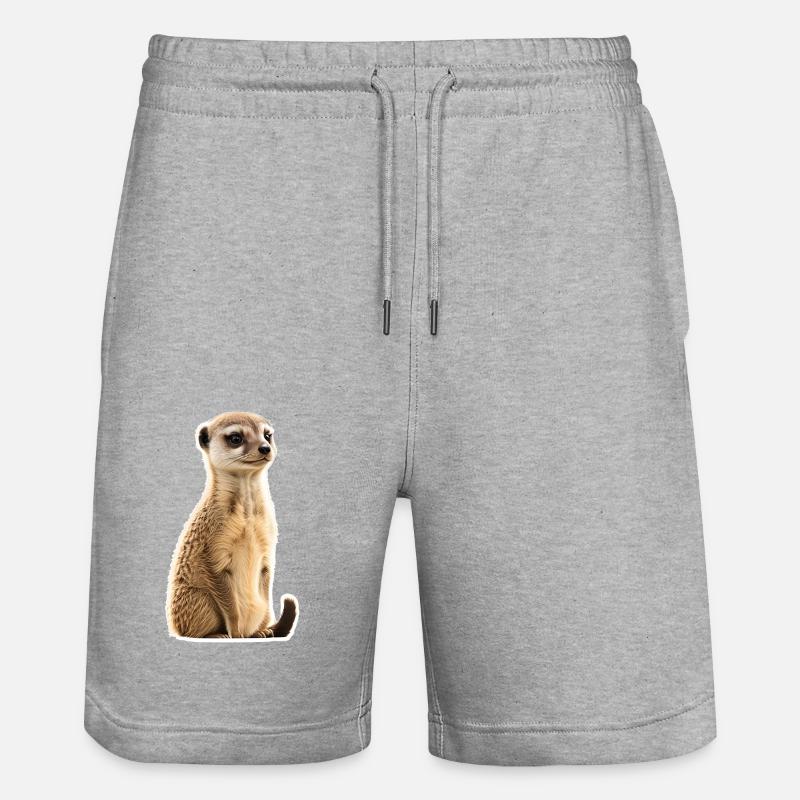 Suricates - Short de jogging bio TRAINER Stanley/Stella unisexe - gris chiné