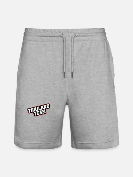 Thailand Team - Stanley/Stella Trainer Unisex Organic Jogging Shorts - heather grey