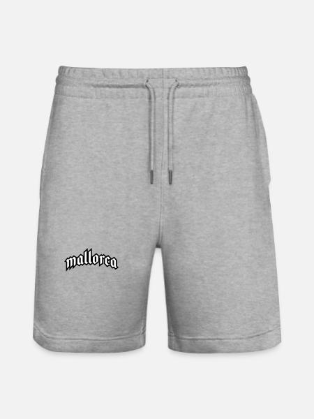 Mallorca Font - Stanley/Stella Trainer Unisex Organic Jogging Shorts - heather grey