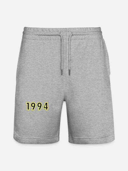 1994 Year Birthday - Stanley/Stella Trainer Unisex Organic Jogging Shorts - heather grey