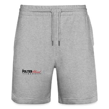 Polterabend 2024 - Stanley/Stella Unisex Bio Joggingshorts Trainer  - Grau meliert - Vorne - Nik (191cm) & Marisol (170cm)