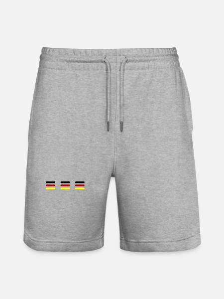 Germany Line Germany Team - Stanley/Stella Trainer Unisex Organic Jogging Shorts - heather grey