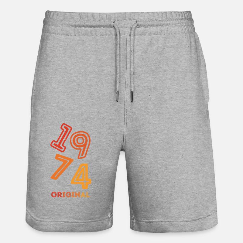 1974 Original - Short de jogging bio TRAINER Stanley/Stella unisexe - gris chiné
